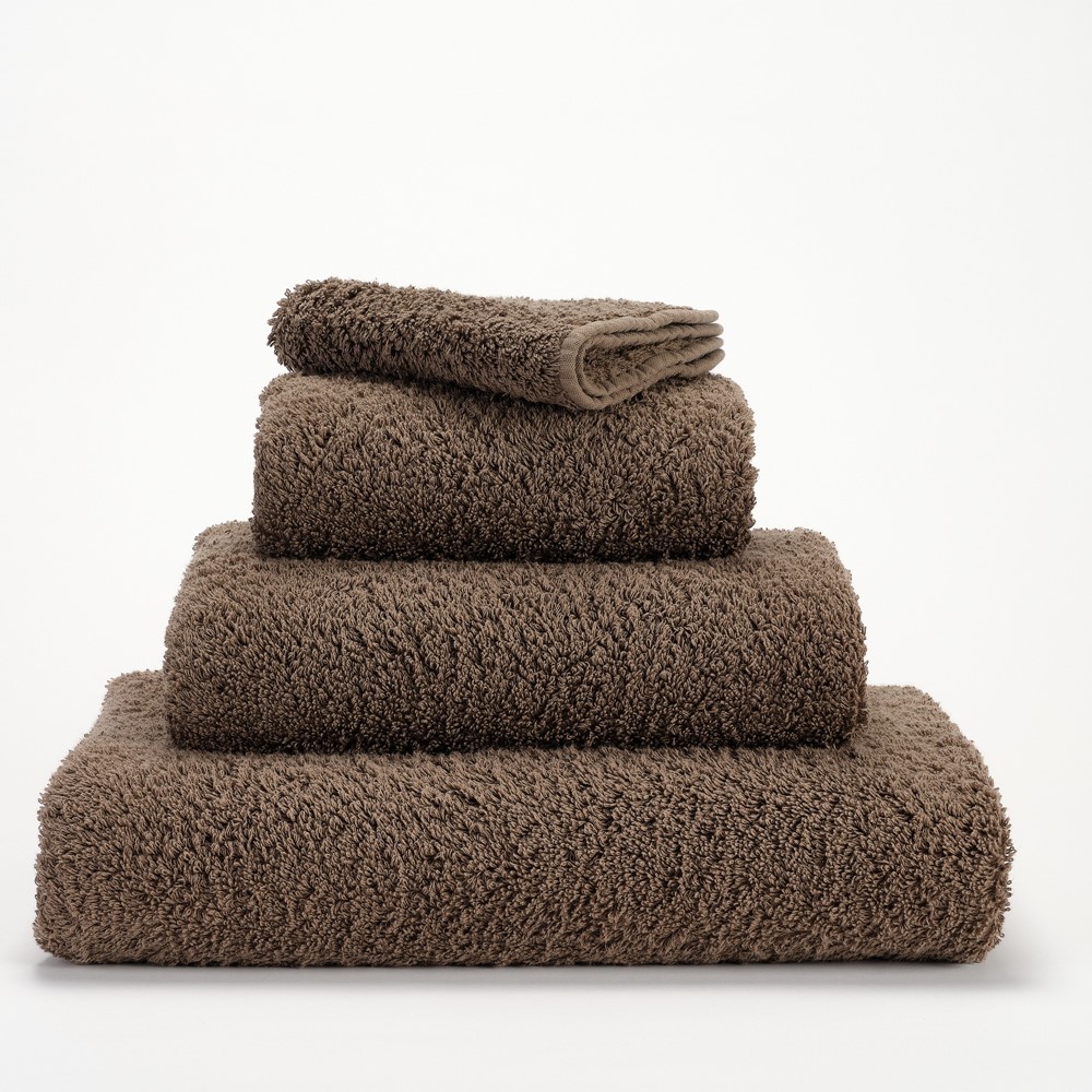 Super Pile Plain Bathroom Towels by Designer Abyss & Habidecor 771 in Funghi Brown